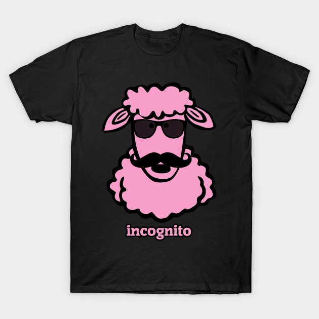 Pink Sheep Incognito T-Shirt by 1AlmightySprout